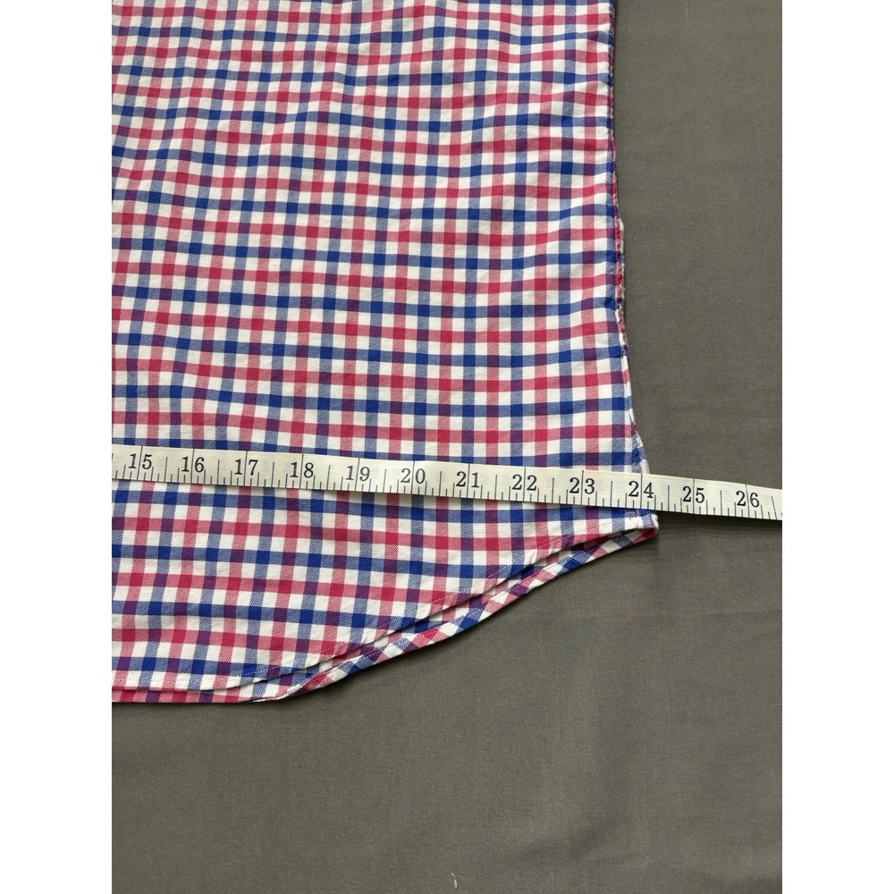 Ralph Lauren Men's Red and Blue Checkered Button-Down Shirt Size L - Picture 6 of 13